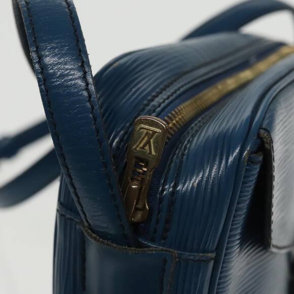 LOUIS VUITTON Epi June Feuille Shoulder Bag Blue M52155 - Picture 9 of 16